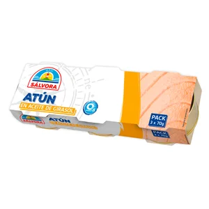 SÁLVORA Atún en aceite vegetal 52 g. pack 3 uds.