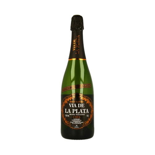 Cava brut nature VIA DE LA PLATA botella de 75 cl.