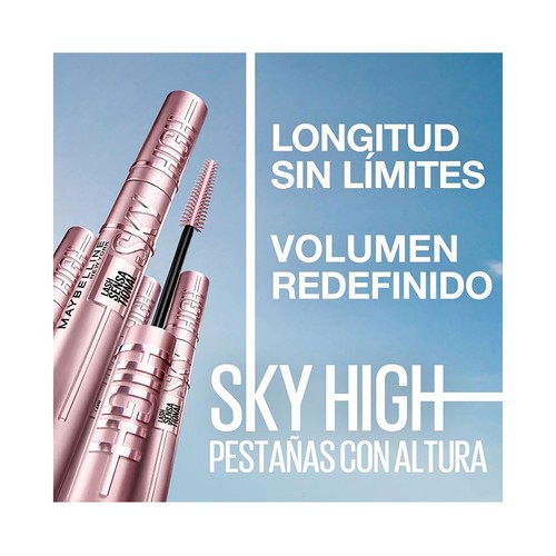 MAYBELLINE Sky high tono brown Mascara pestañas efecto volumen y longitud.
