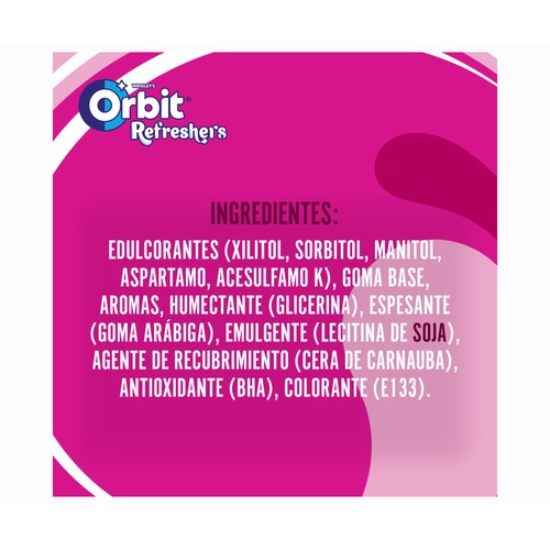 ORBIT Refreshers Chicles 30 uds x 67 g.