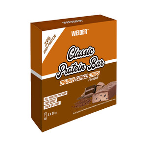 Imagen de WEIDER Barrita proteica de doble chocolate 3 uds. 90 g.