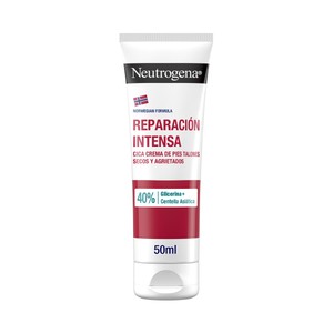 NEUTRÓGENA Crema CICA fórmula noruega de pies con acción hidratación intensa, para talones secos y agrietados 50 ml.
