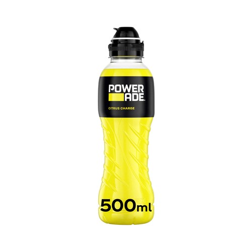 POWERADE Citrus Charge Bebida deportiva sabor cítrico botella 50 cl.