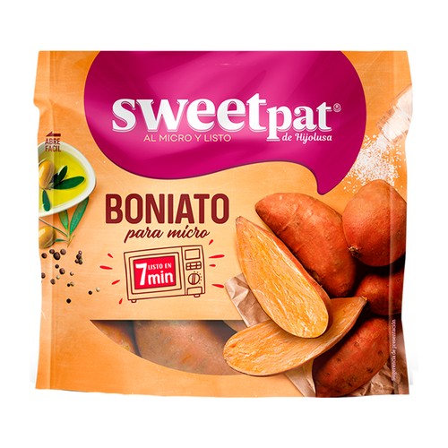 Boniato para microondas SWEETPAT Bolsa 400g.