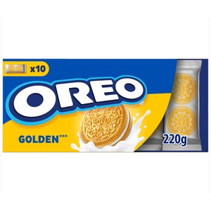 OREO Galletas Golden rellenas de crema de vainilla 220 g.