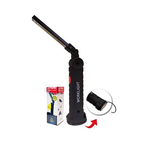 Linterna leds plegable con rotacion 360ªc y recargable. RM CLEAN.
