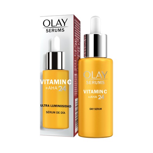 OLAY Vitamic C Sérum de día antimanchas con vitamina C y AHA24 con fragancia cítrica 40 ml.
