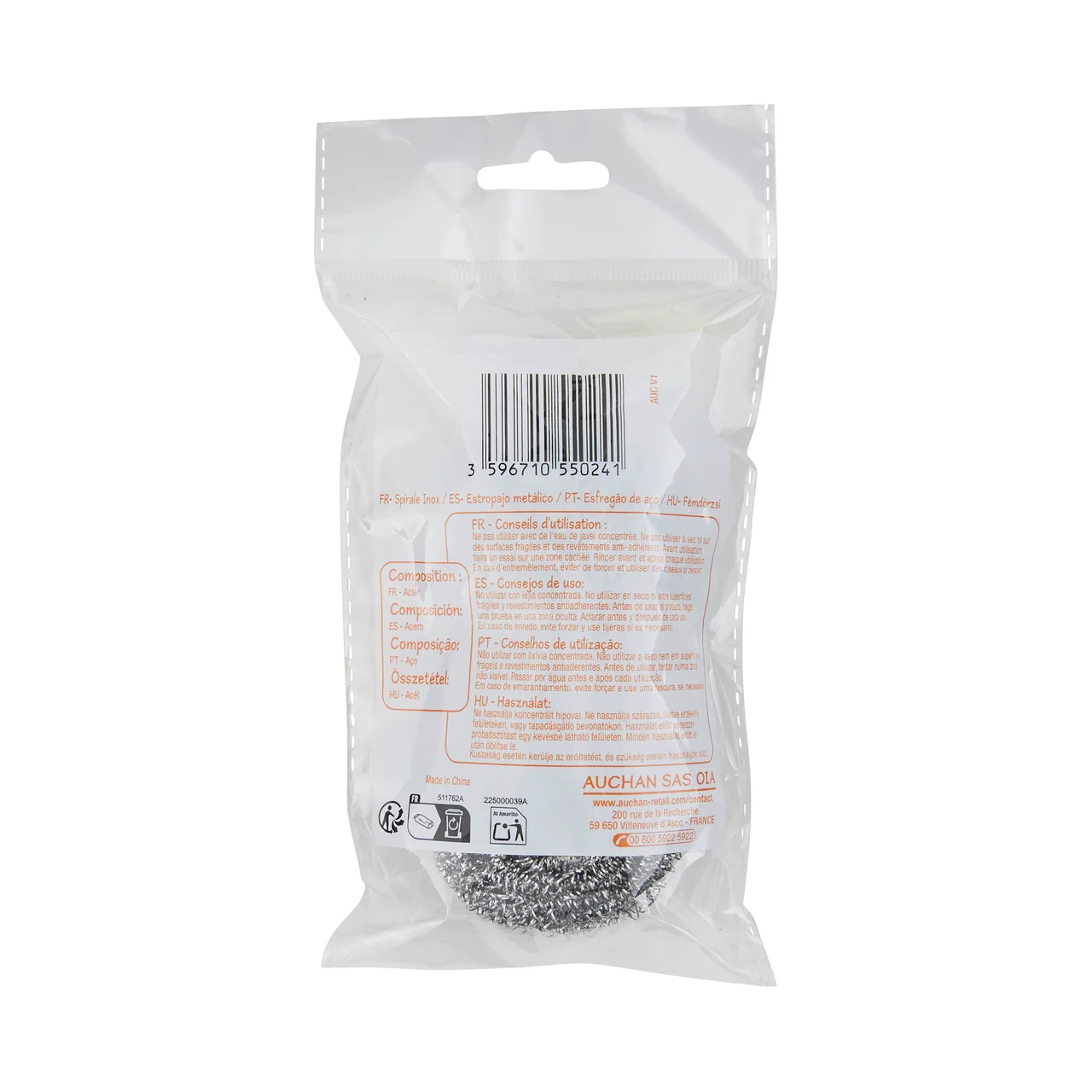 PRODUCTO ECONÓMICO ALCAMPO Estropajo metálico 2 uds.