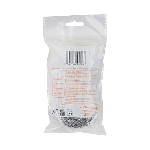 PRODUCTO ECONÓMICO ALCAMPO Estropajo metálico 2 uds.