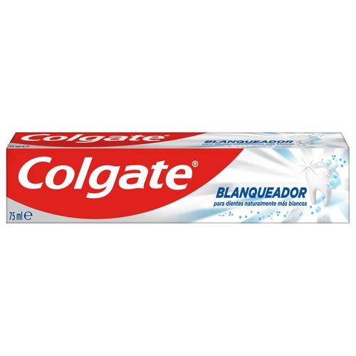 COLGATE Pasta de dientes blanqueadora, sabor menta fresca 75 ml.