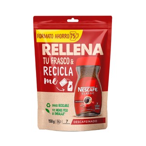 Imagen de NESCAFÉ Café soluble descafeinado 150 g.