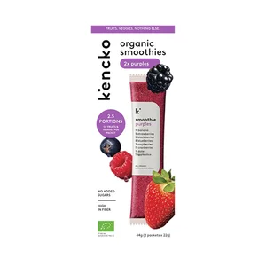 KENCKO Smoothie purples Preparado para batido de frutas del bosque ecológicas 2 x 22 g.