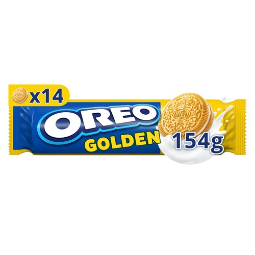 OREO Galletas Golden rellenas de crema de vainilla 154 g.