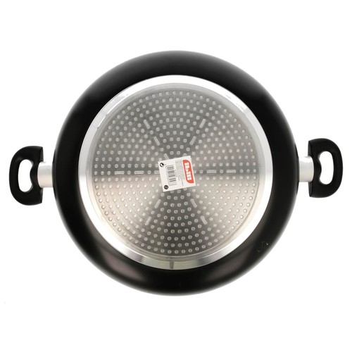 Sartén honda de  36cm. con doble recubrimiento antiadherente, apta para inducción, Inducta IBILI.