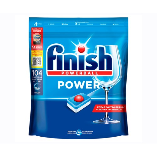 FINISH Lavavajillas a máquina todo en uno 104 ds. 1664 gr.