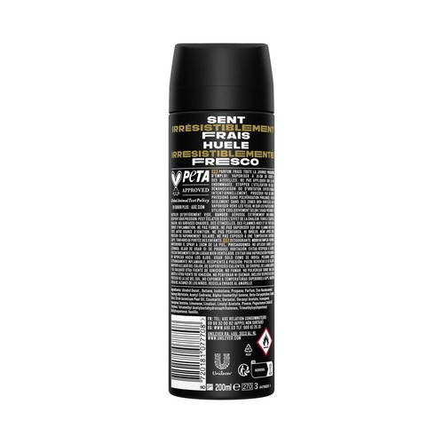 AXE Essentiel gold temptation Desodorante antitranspirante en spray para hombre 200 ml.