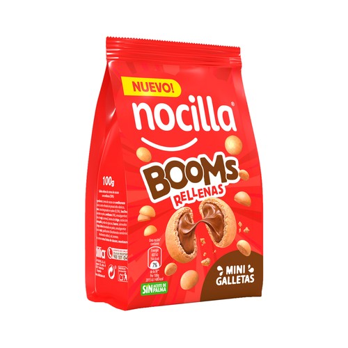 NOCILLA Galleta boom rellena de chocolate 100 g.