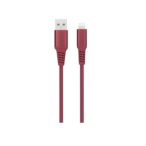 Cable USB A a USB lightning QILIVE 600184383 longitud 1,2 metros, color rojo