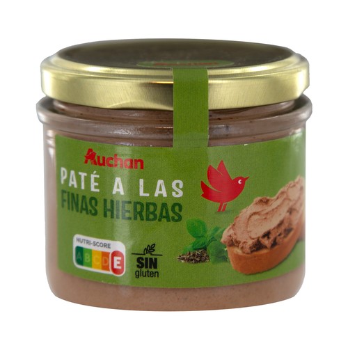PRODUCTO ALCAMPO Paté de hígado de cerdo a las finas hierbas tarro de 160 g.