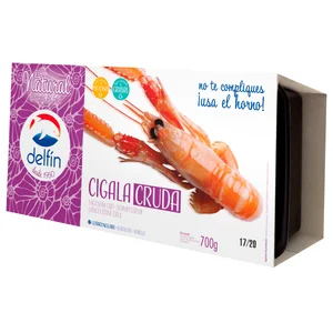 DELFÍN Cigalas 17 / 20 crudas y ultracongeladas DELFÍN 700 g (P.N.E).