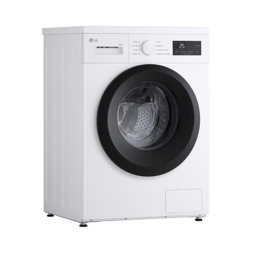 Lavadora LG F4A10S8NWK  8KG, color blanco, clasificación energética: A, 1400RPM, H: 85cm, A: 60cm, F: 47cm.