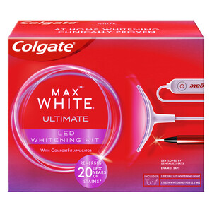 Imagen de COLGATE Max white ultimate Kit de blanqueamiento dental.