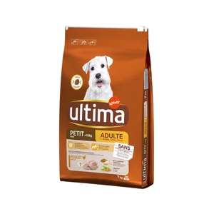ULTIMA Comida para perro pequeño pienso seco a base de pollo 7 kg.