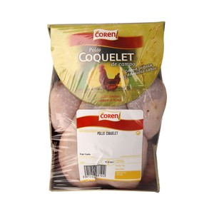 Pollo coquelet de campo pieza de 450 a 550 g aproximadamente.
