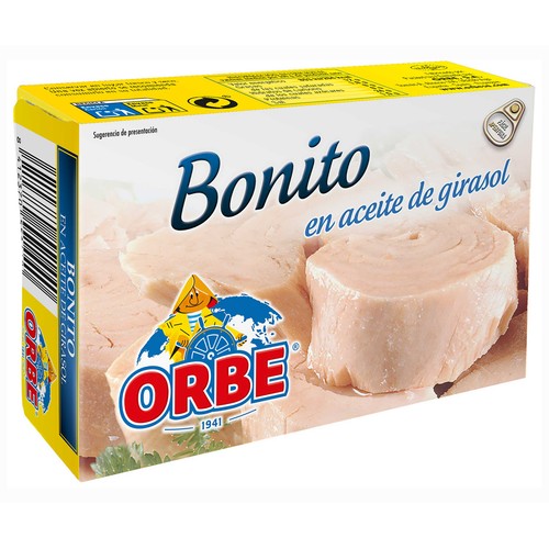 ORBE Bonito en aceite de girasol 72 gr.
