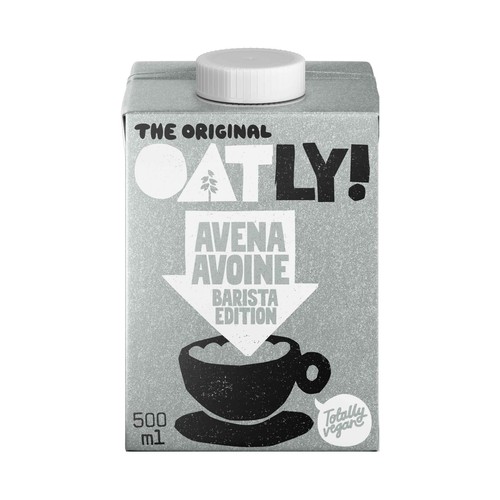 OATLY Barista Bebida vegetal de avena, especial para el café 500 ml.