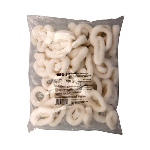 SERPESKA Anillas de pota argentina ultragongelada SERPESKA 400 g (P.N.).