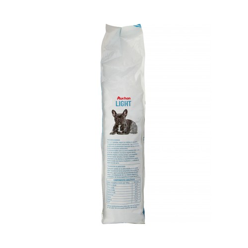PRODUCTO ALCAMPO Pienso para perros a base de carne y arroz light 4 kg.