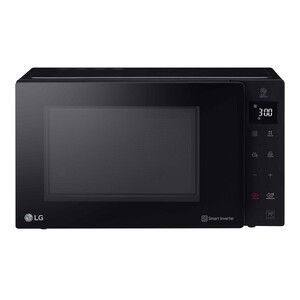 Microondas con grill LG MH6535GIB, color negro, Smart Inverter, capacidad 25L, potencia: 1000W, Grill: 900W.