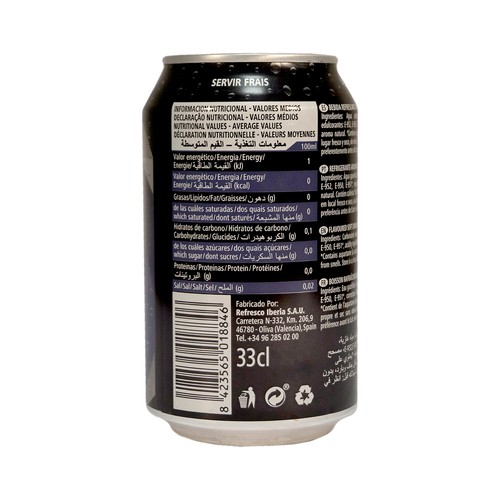 DRINK IT Refresco de cola Cero lata 33 cl.