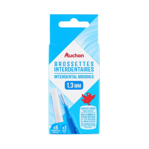Cepillo interdental de 1.3 mm, para espacios anchos PRODUCTO ALCAMPO 5 uds.