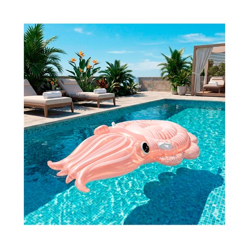 Colchoneta gigante con forma de calamar 191cm. INTEX
