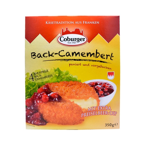 CASA WESTFALIA Camembert rebozado prefrito con salsa de arándanos CASA WESTFALIA 350 g.