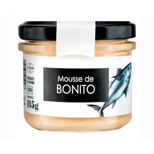 Mousse untable de bonito frasco de 115 g.