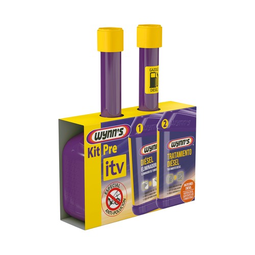 Tratamiento motor diesel con eliminador de humos y limpia inyectores, WYNNS.