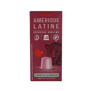 PRODUCTO ALCAMPO Café en cápsulas de América Latina I8, 10 uds.