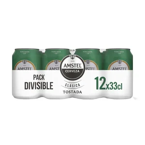 AMSTEL CLÁSICA Cervezas tostadas pack 12 uds. x 33 cl.