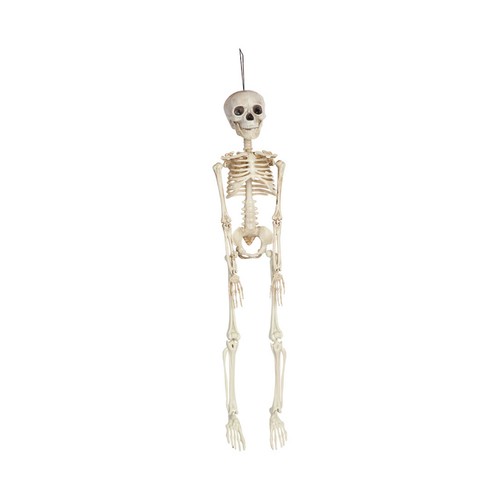 Esqueleto 45 cm plástico, colgante decorativo de Halloween. RUBIES