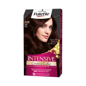 PALETTE Tinte de pelo permanente tono 3.68 caoba PALETTE Intensive creme color.