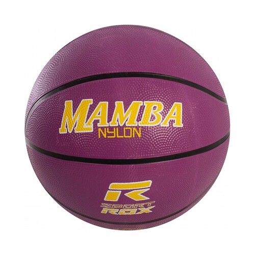 Balón de baloncesto Mamba Nylon ROX, color morado.