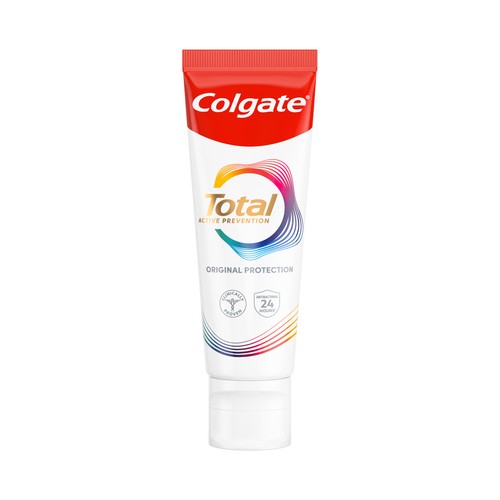 COLGATE Total prevención activa original Pasta de dientes con flúor y protección anti-bacterias 75 ml.