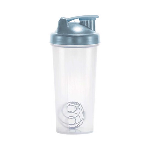 Botella de plástico Shakers 0,6L con bola mezcladora inoxidable, idal para batido de proteinas, ACTUEL