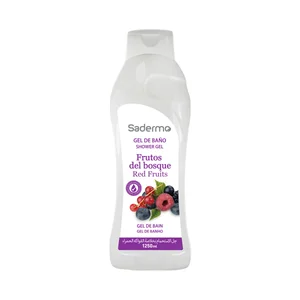 SADERMO Gel para baño o ducha con aroma a frutos rojos 1250 ml.