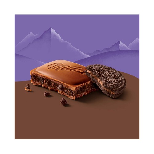 MILKA Chocolate de oreo y brownie 100 g.