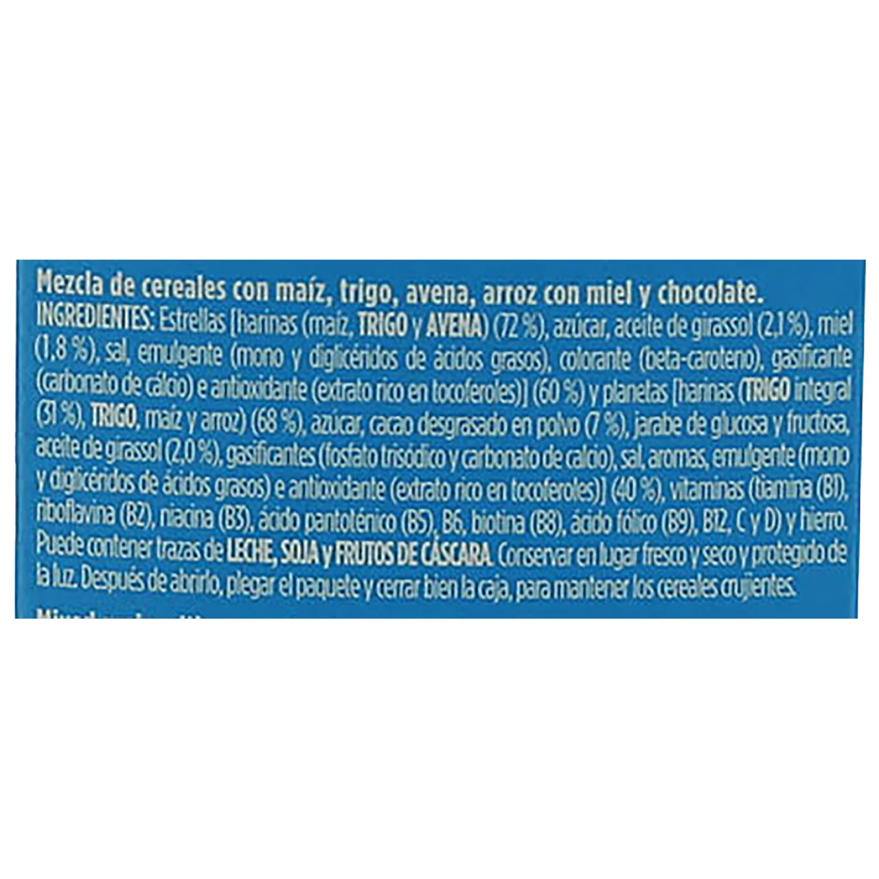 Cereales de chocolate y miel Spacemix 375 g.