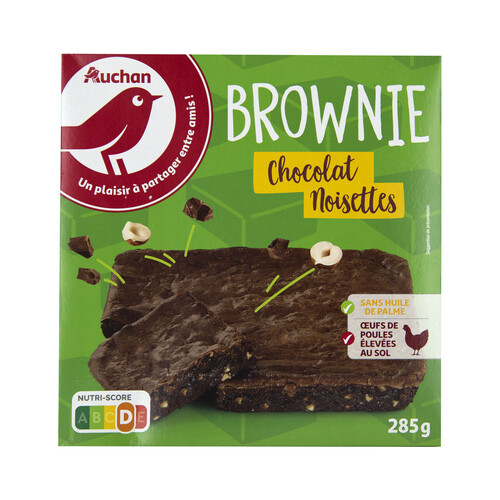 Brownies de chocolate y avellanas PRODUCTO ALCAMPO 285 g.